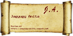 Jagyugy Anita névjegykártya